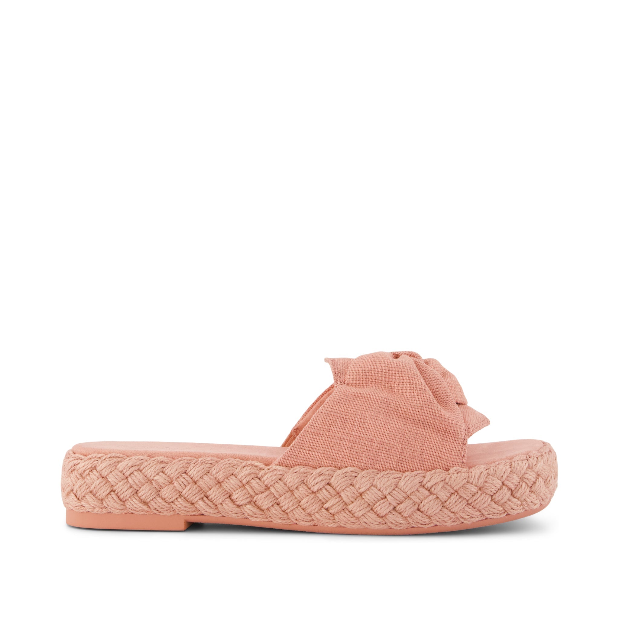 Abby Slide Flatform  Espadrille Sandal Bloom Heritage Canvas
