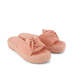 Abby Slide Flatform  Espadrille Sandal Bloom Heritage Canvas