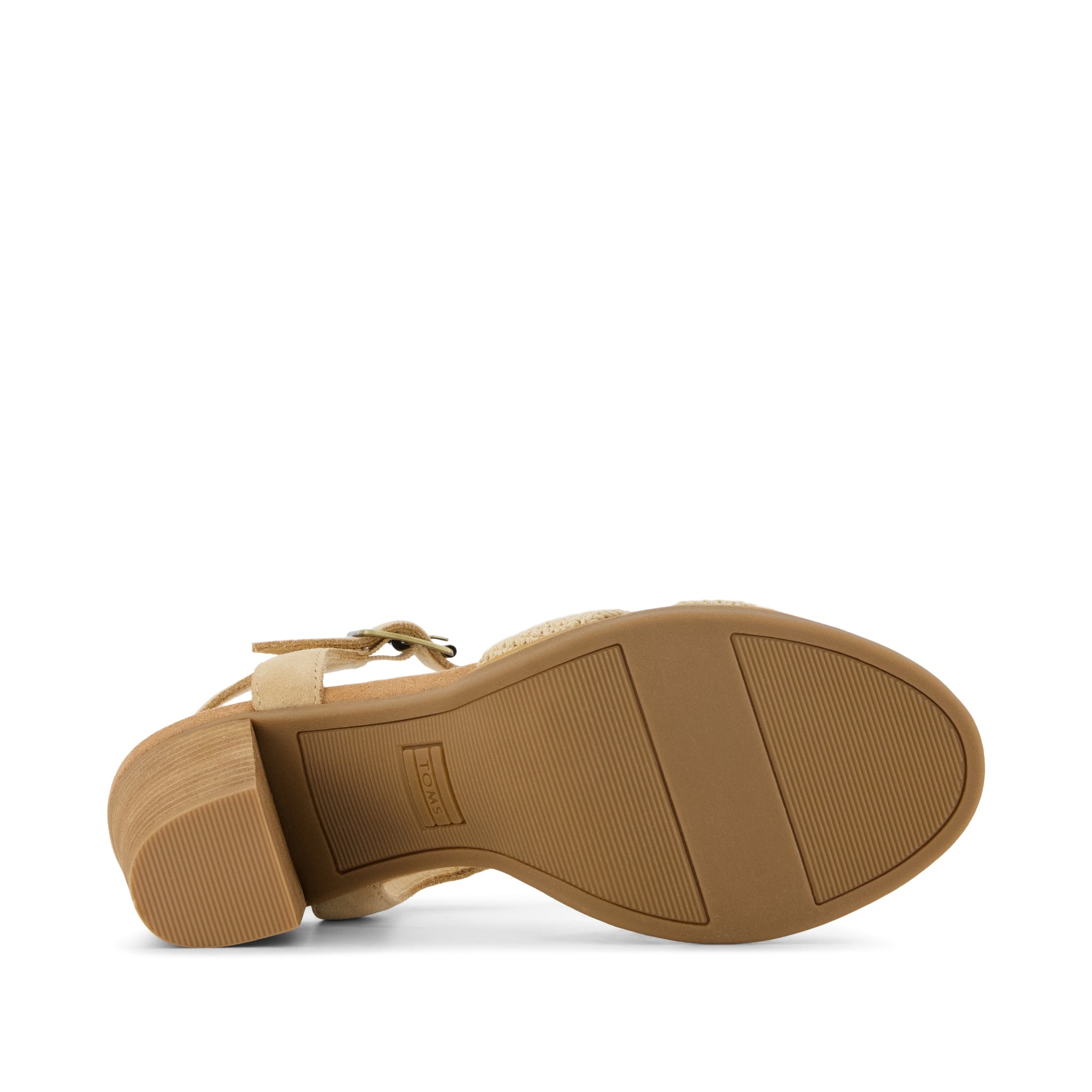 Majorca Strappy Heeled Sandal Caramel Crochet