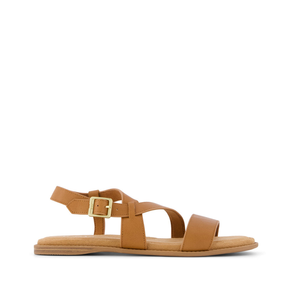 Mar Strappy Sandal Brown Sugar Leather