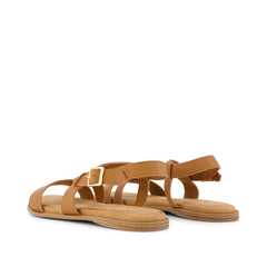 Mar Strappy Sandal Brown Sugar Leather