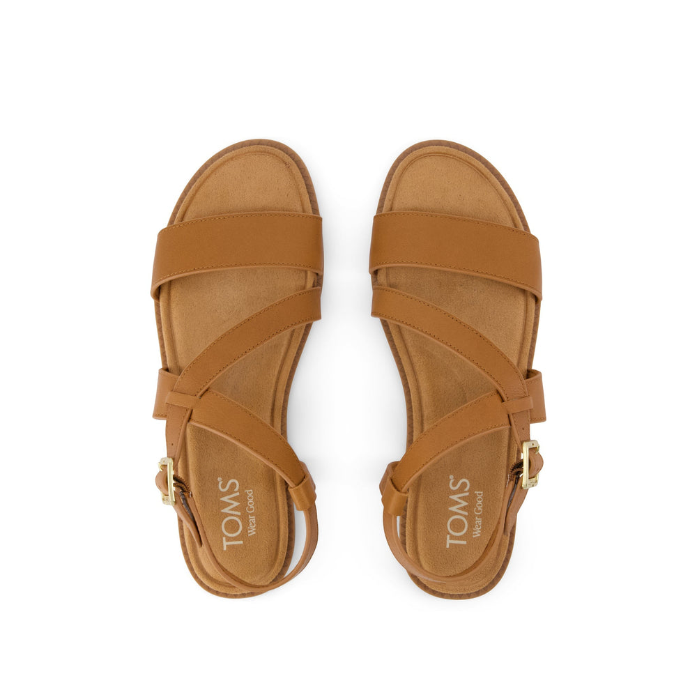 Mar Strappy Sandal Brown Sugar Leather