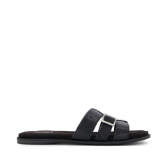Sol Slide Sandal Black Leather