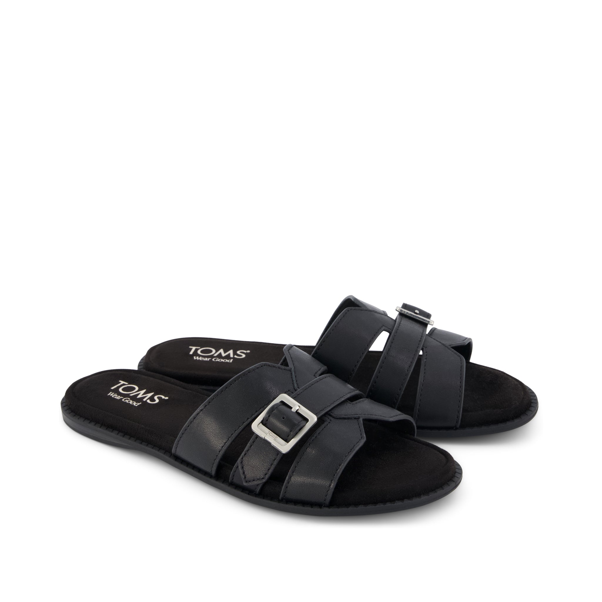 Sol Slide Sandal Black Leather