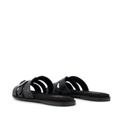 Sol Slide Sandal Black Leather