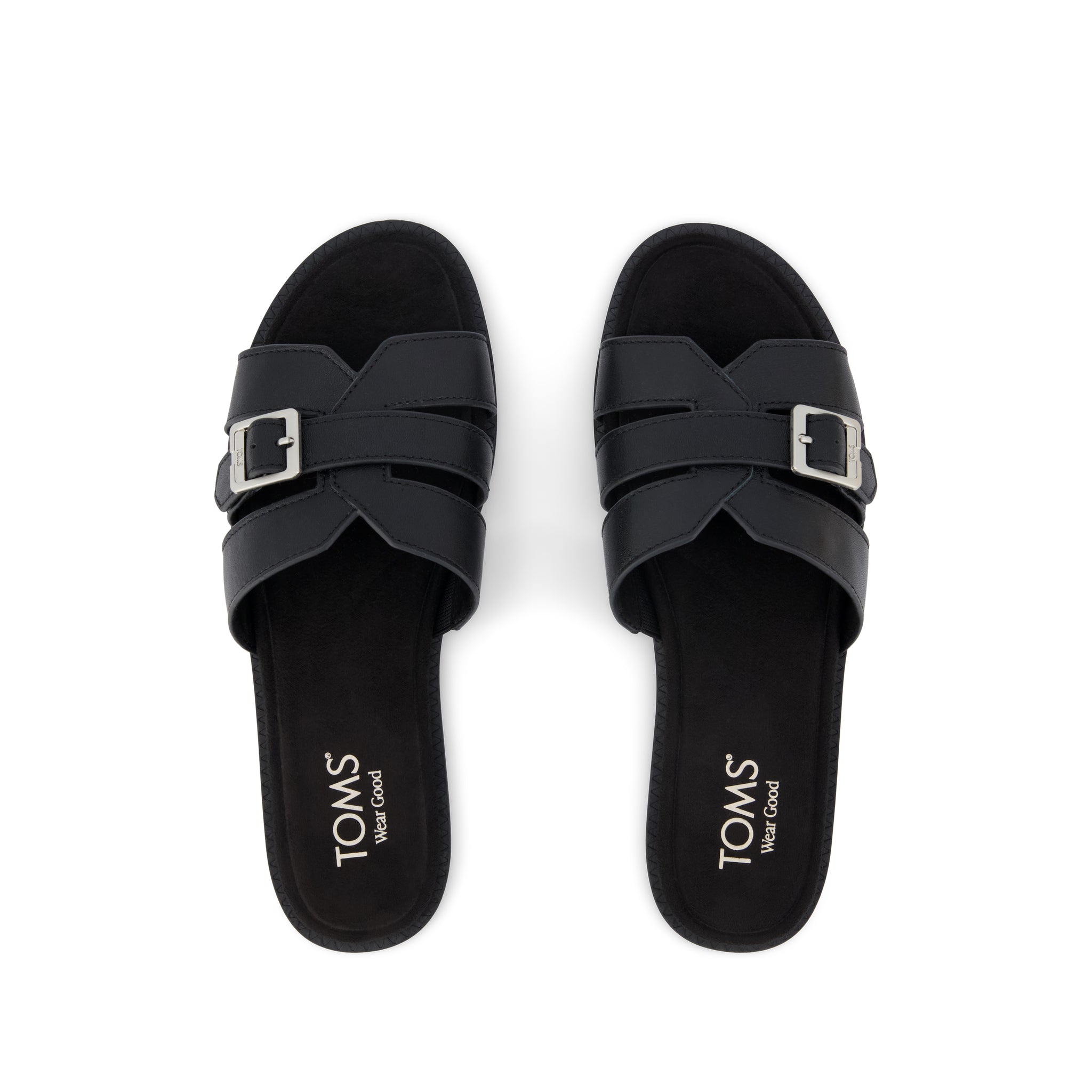 Sol Slide Sandal Black Leather