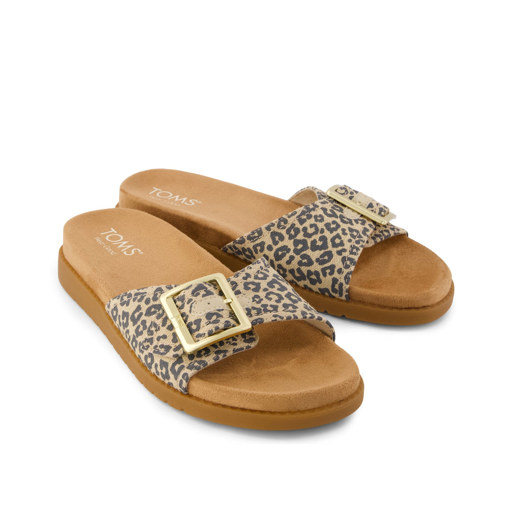 Marin Slide Sandal Leopard Print