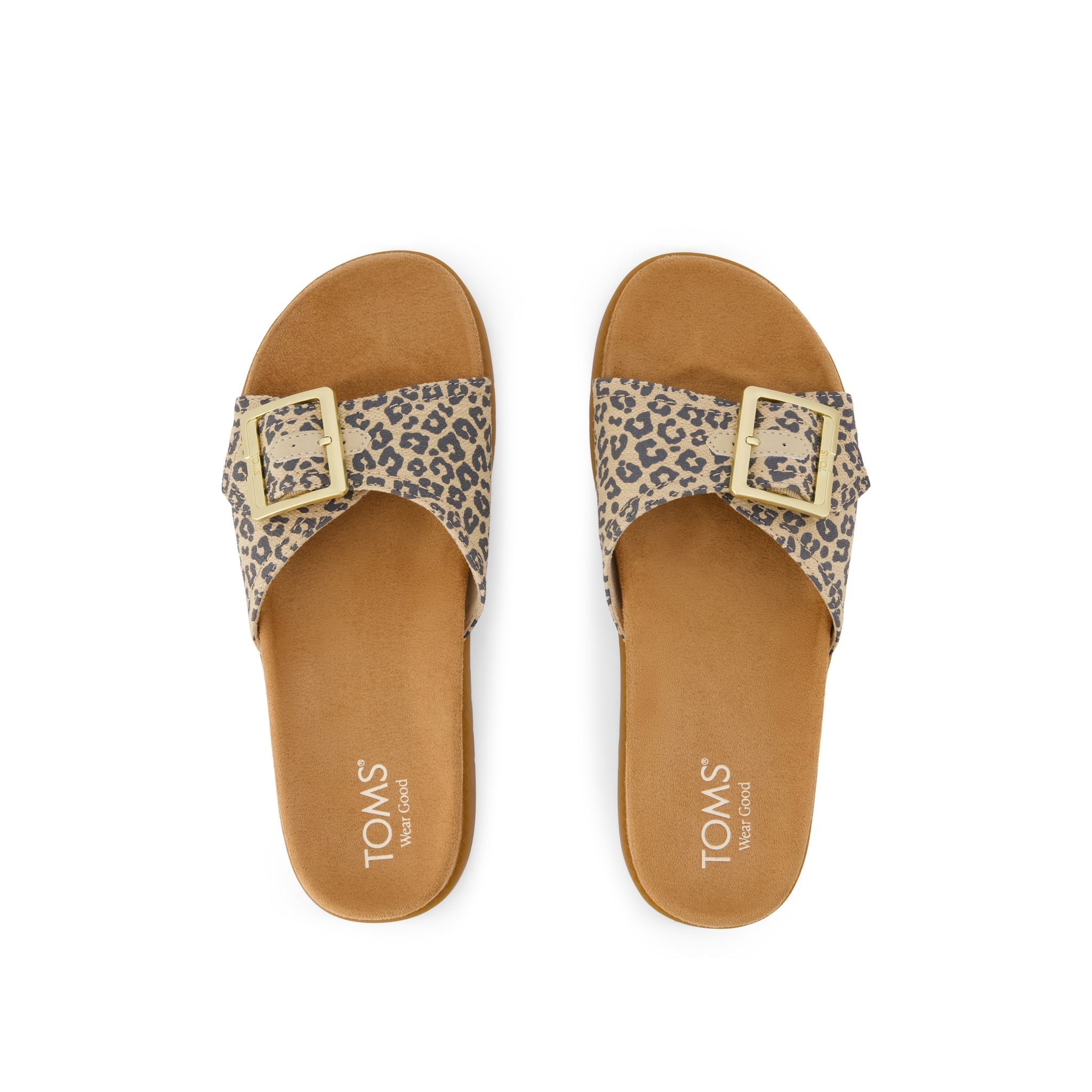 Marin Slide Sandal Leopard Print