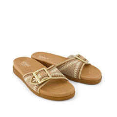 Marin Slide Sandal Almond Crochet