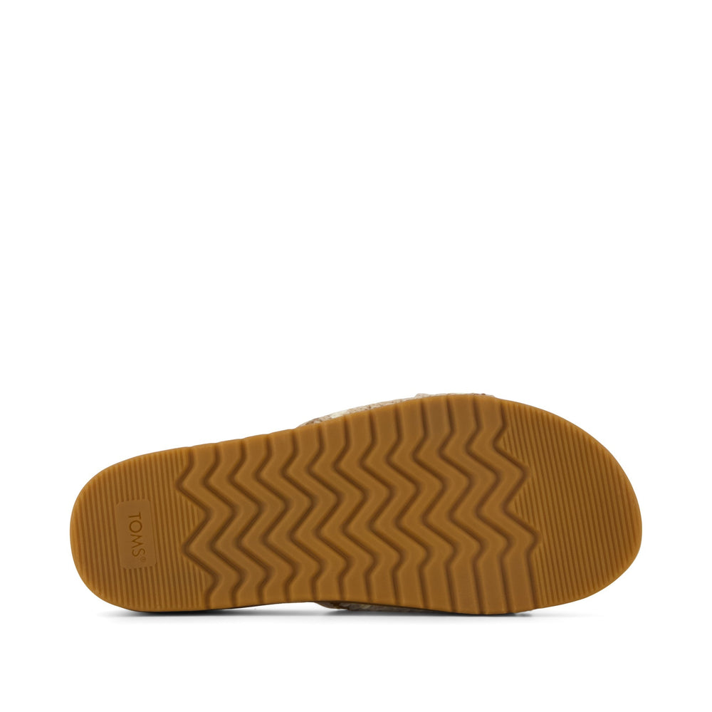 Marin Slide Sandal Almond Crochet