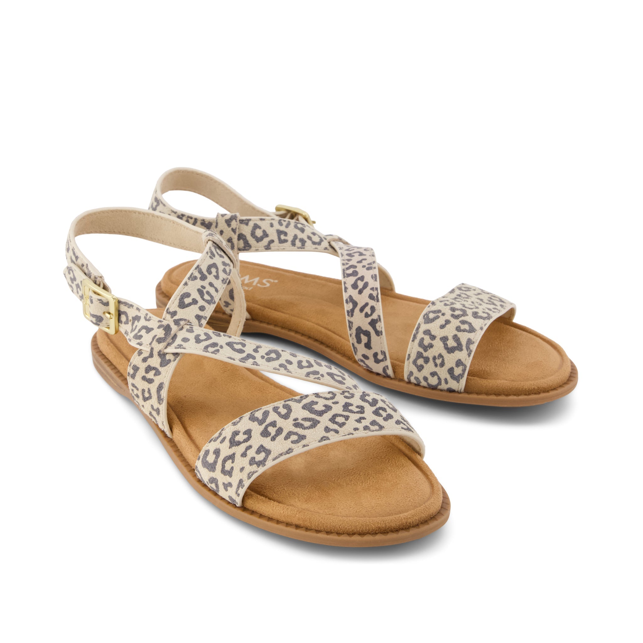 Mar Strappy Sandal Leopard Print Suede