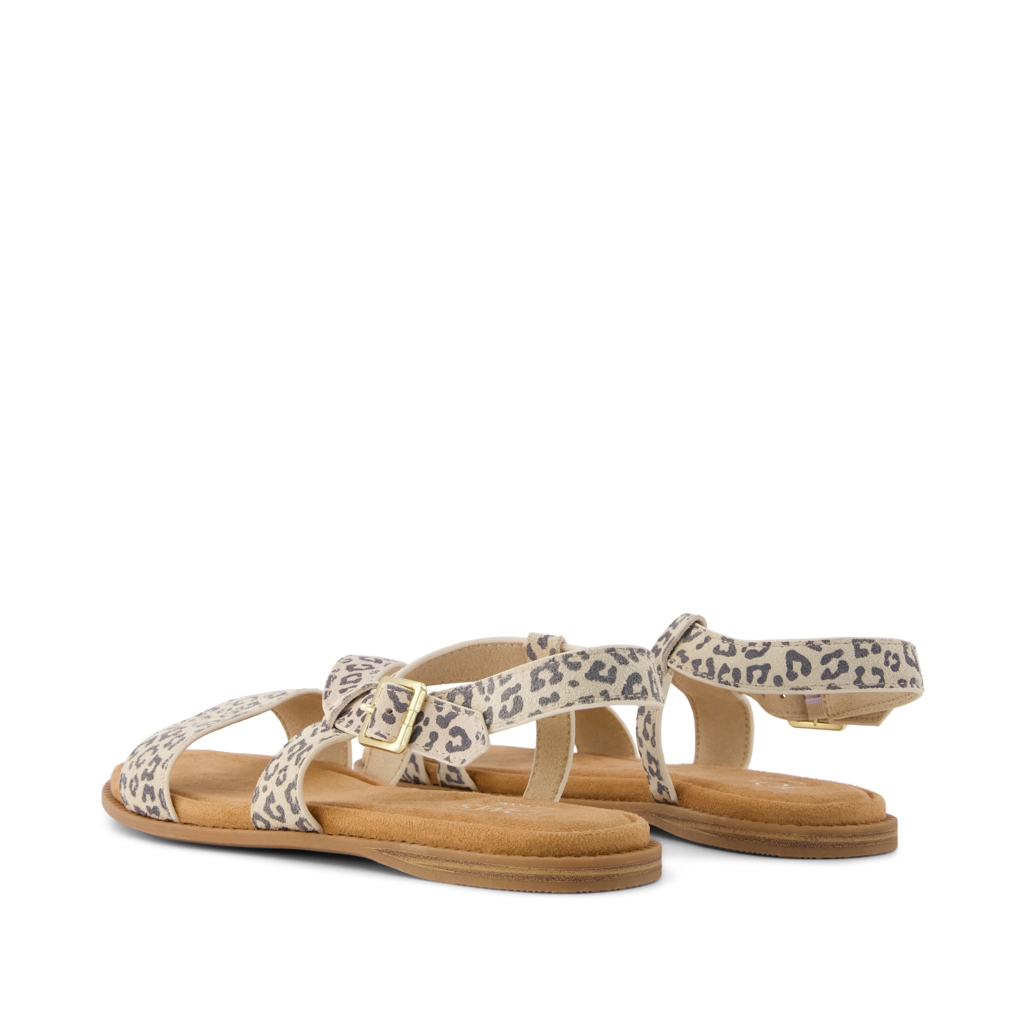 Mar Strappy Sandal Leopard Print Suede