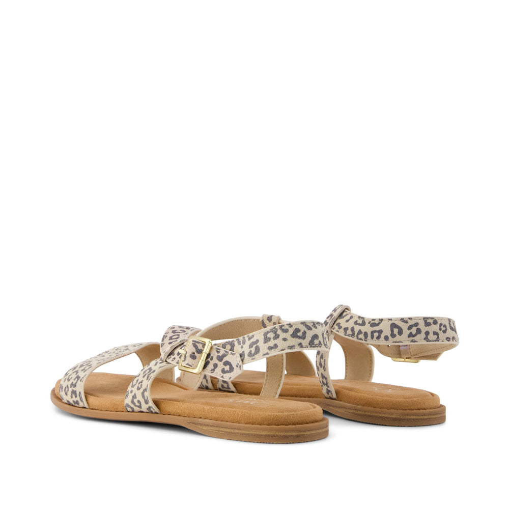 Mar Strappy Sandal Leopard Print Suede