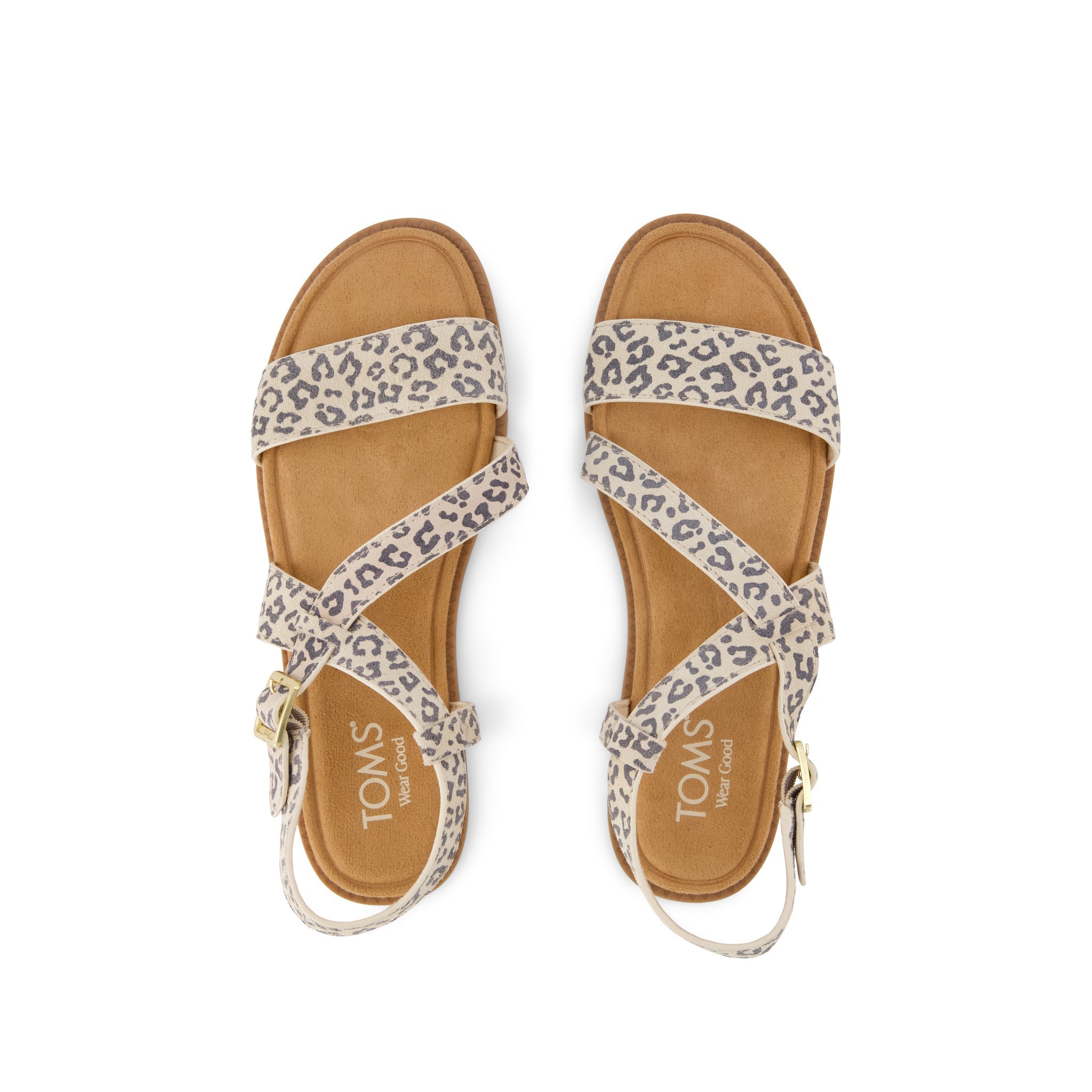 Mar Strappy Sandal Leopard Print Suede