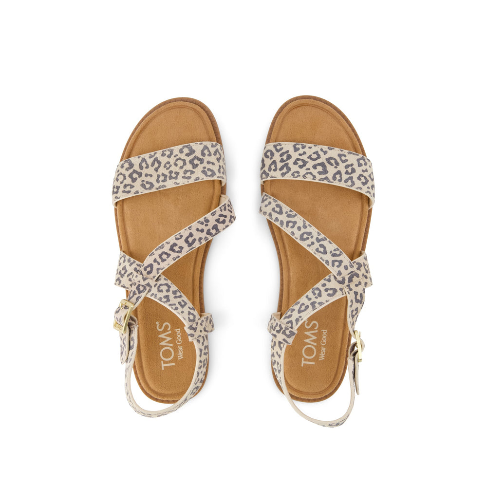 Mar Strappy Sandal Leopard Print Suede