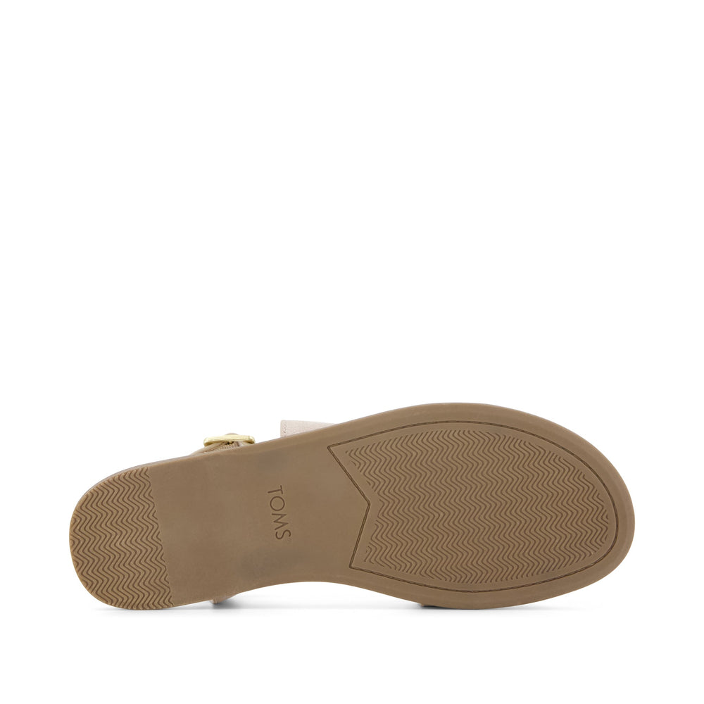 Mar Strappy Sandal Champagne Shimmer Suede