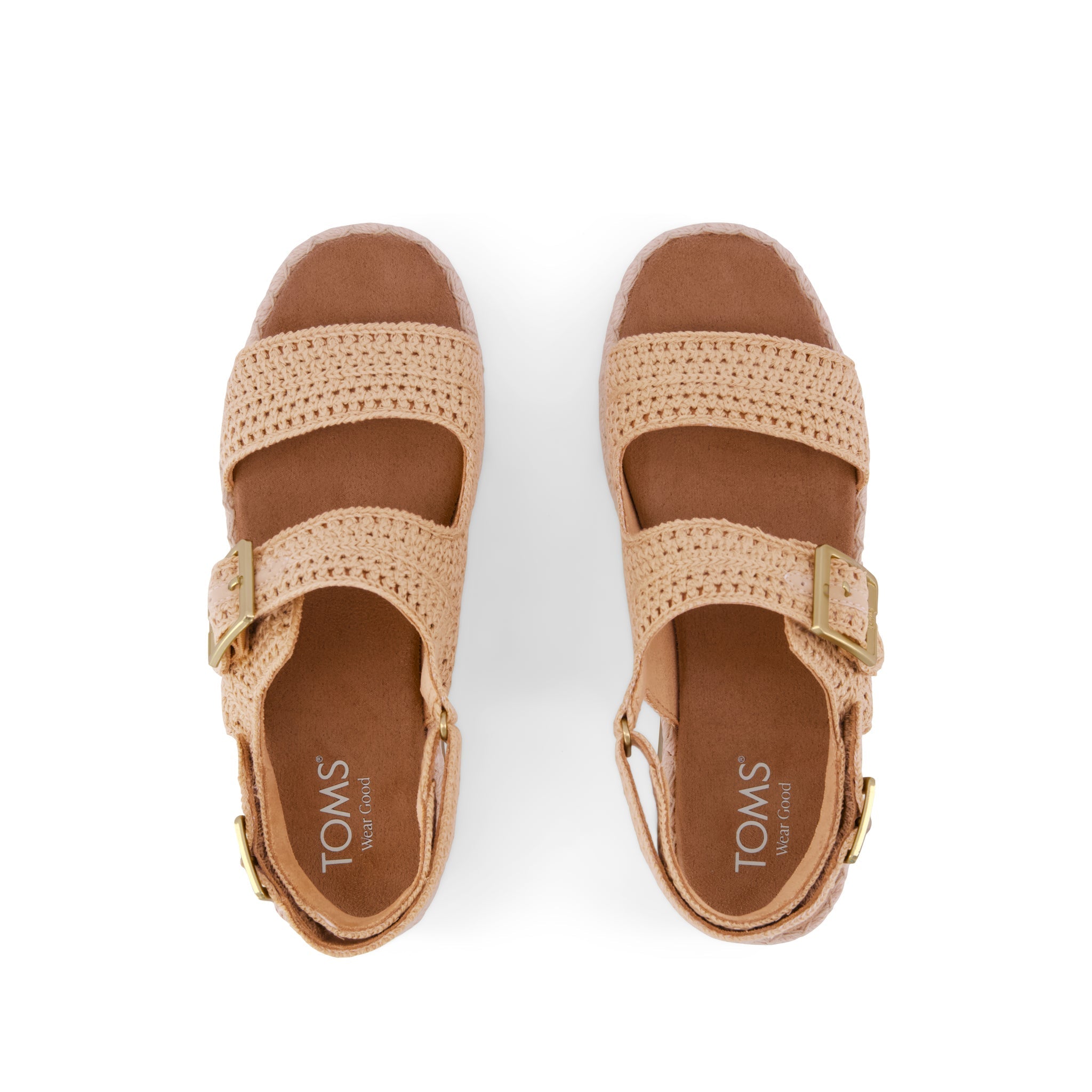 Giana Flatform Sandal Almond Crochet