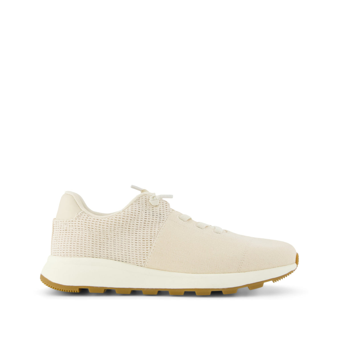 TRVL LITE Cabrillo Sneaker Water Repellent Beige Canvas Mesh