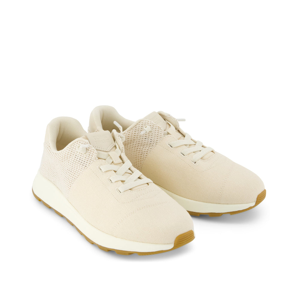 TRVL LITE Cabrillo Sneaker Water Repellent Beige Canvas Mesh