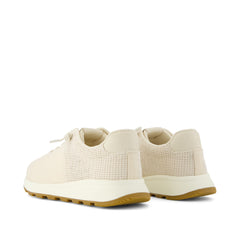 TRVL LITE Cabrillo Sneaker Water Repellent Beige Canvas Mesh