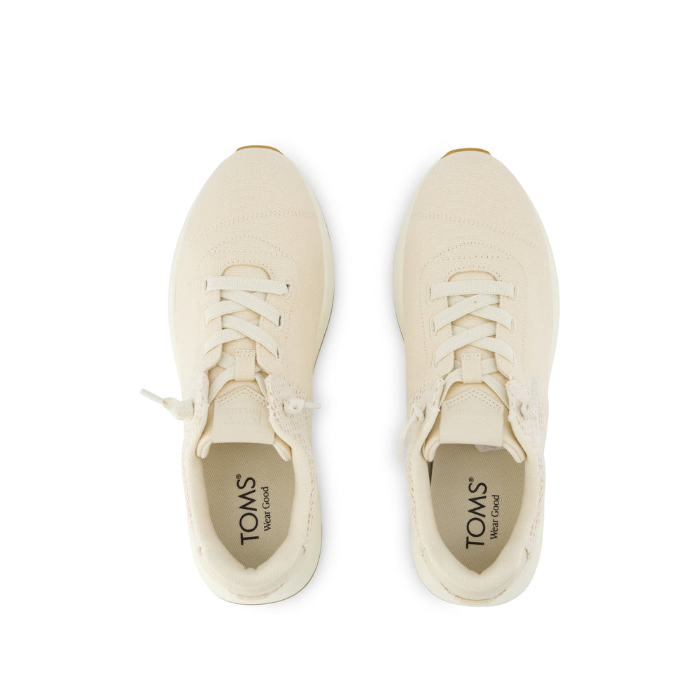 TRVL LITE Cabrillo Sneaker Water Repellent Beige Canvas Mesh