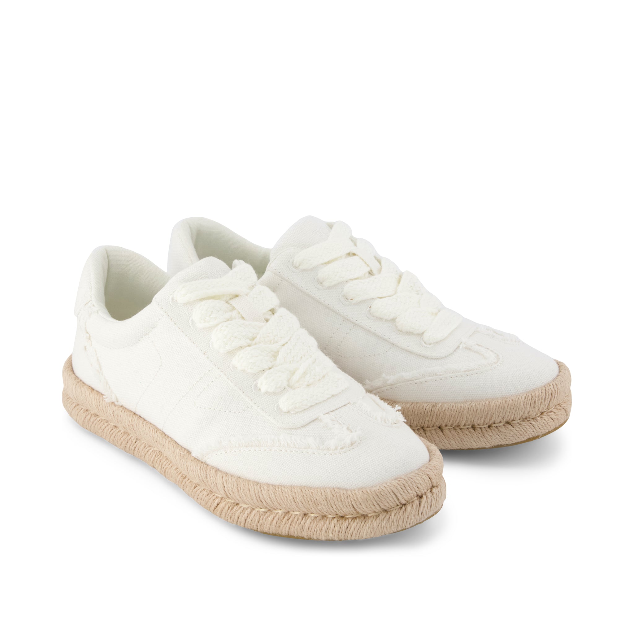 Jesse Espadrille Sneaker White Canvas