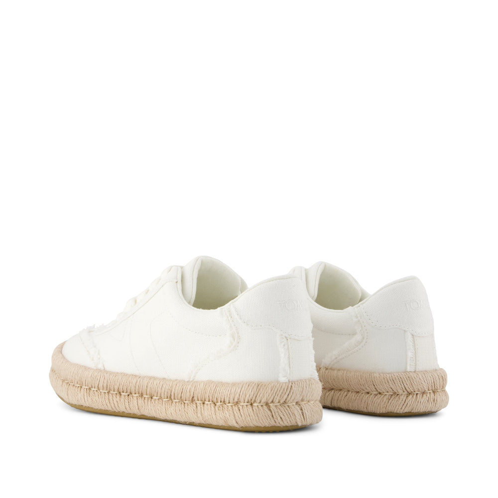Jesse Espadrille Sneaker White Canvas