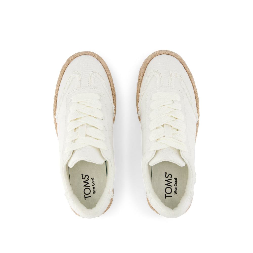 Jesse Espadrille Sneaker White Canvas