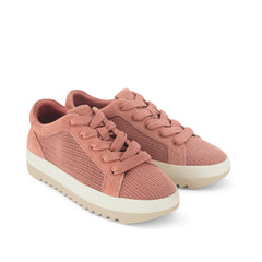 Rea Lace-Up Platform Sneaker Bloom Mesh and Suede