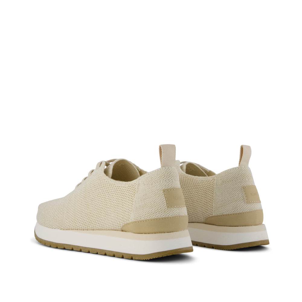 Resident Plus Lace-Up Natural Metallic Knit