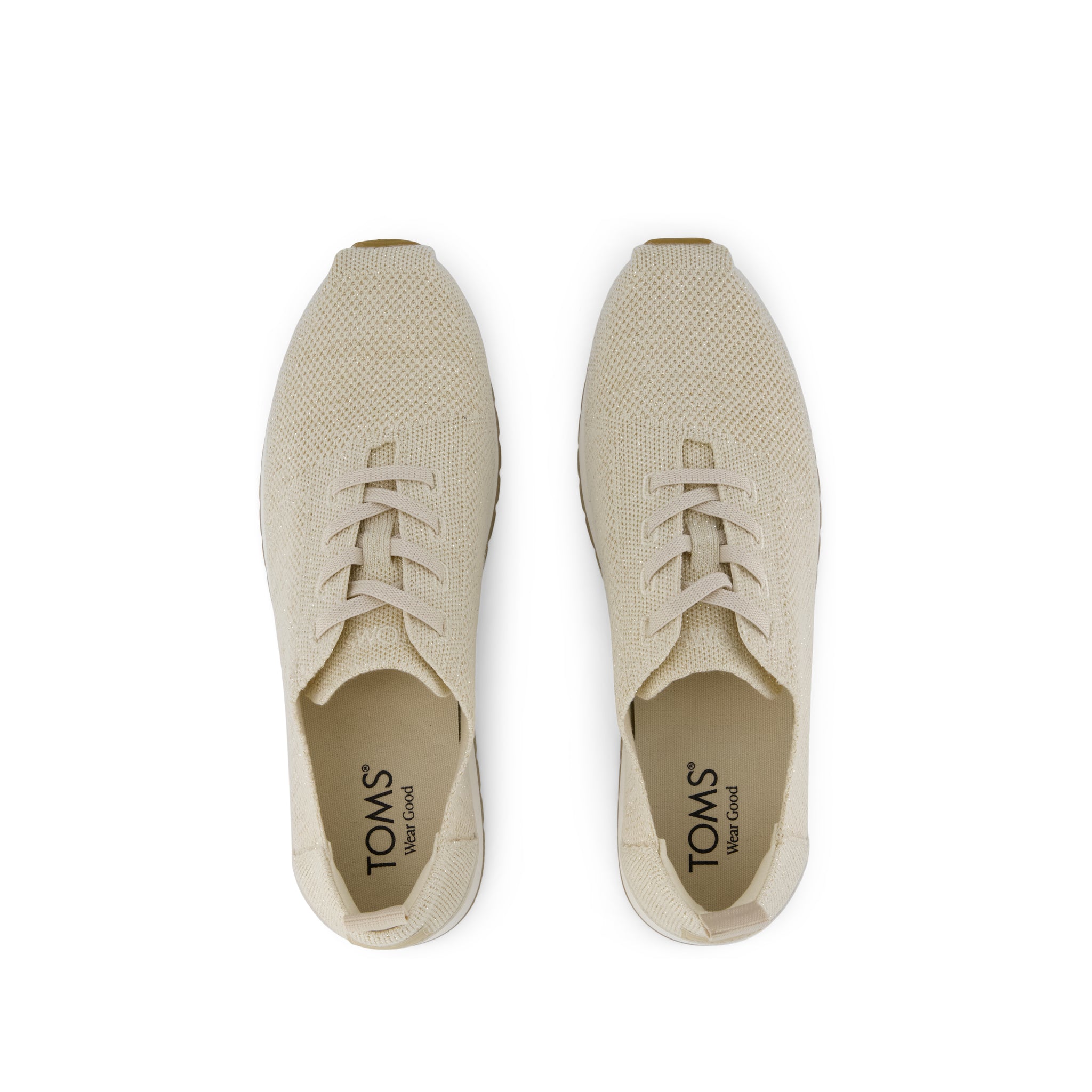 Resident Plus Lace-Up Natural Metallic Knit