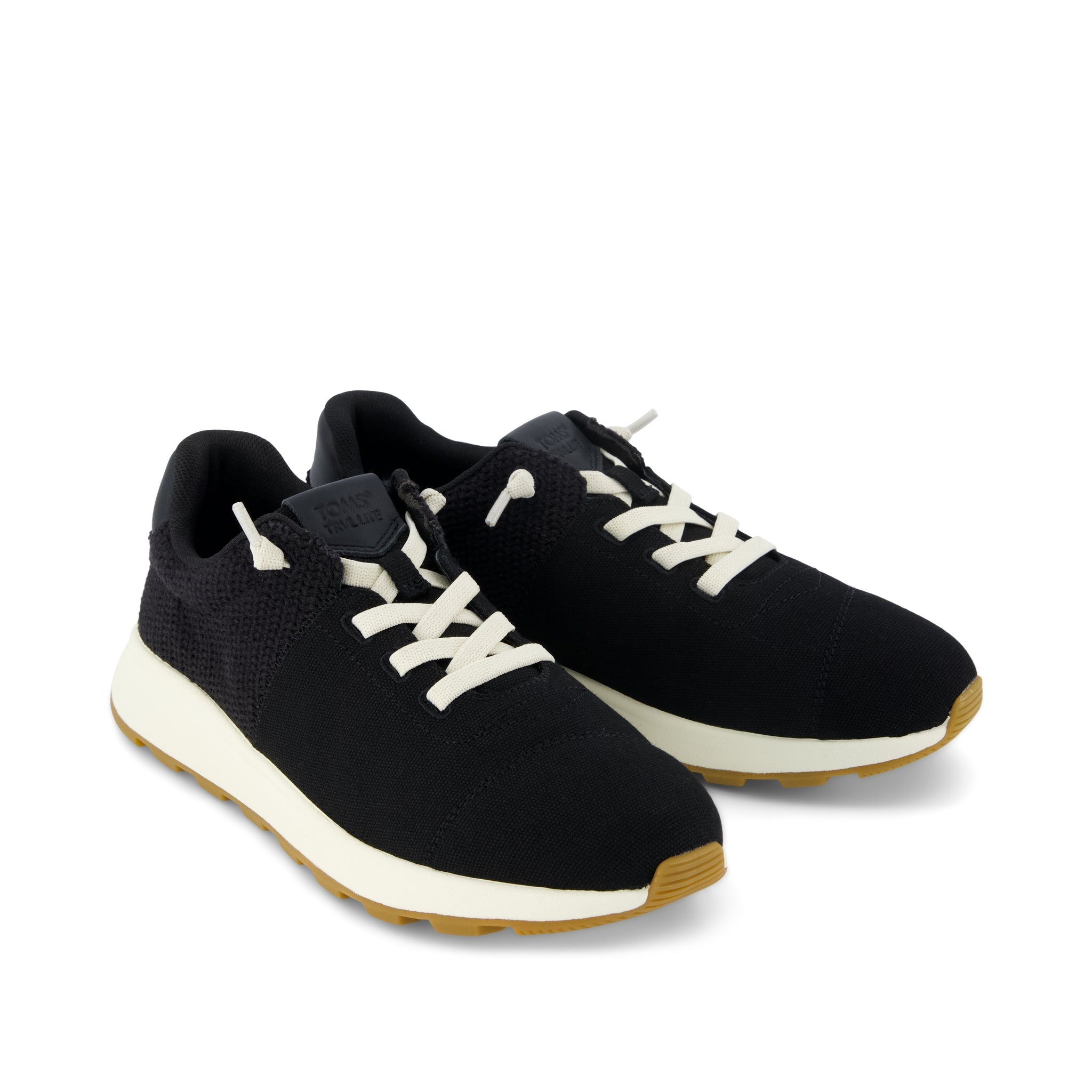 TRVL LITE Cabrillo Sneaker Water Repellent Black Canvas Mesh