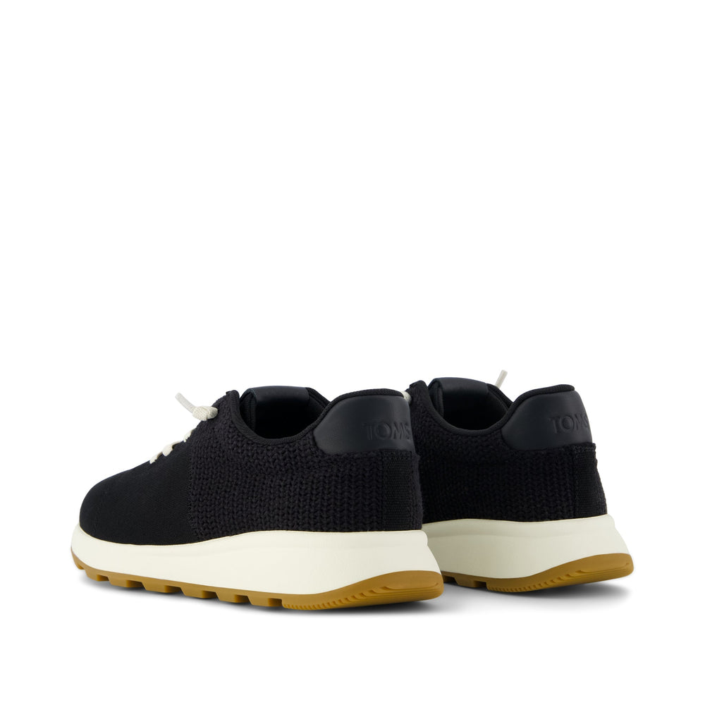 TRVL LITE Cabrillo Sneaker Water Repellent Black Canvas Mesh