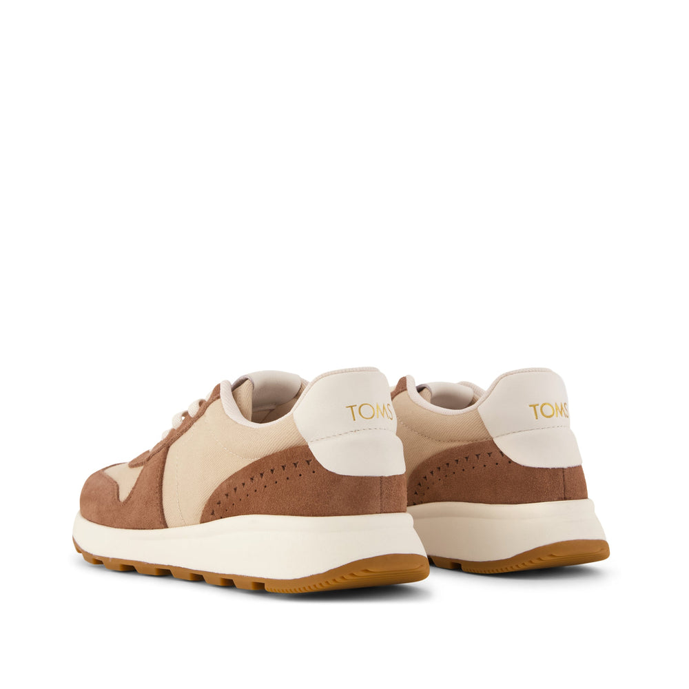TRVL LITE Retro Runner Sneaker Water Repellent Brown Sugar