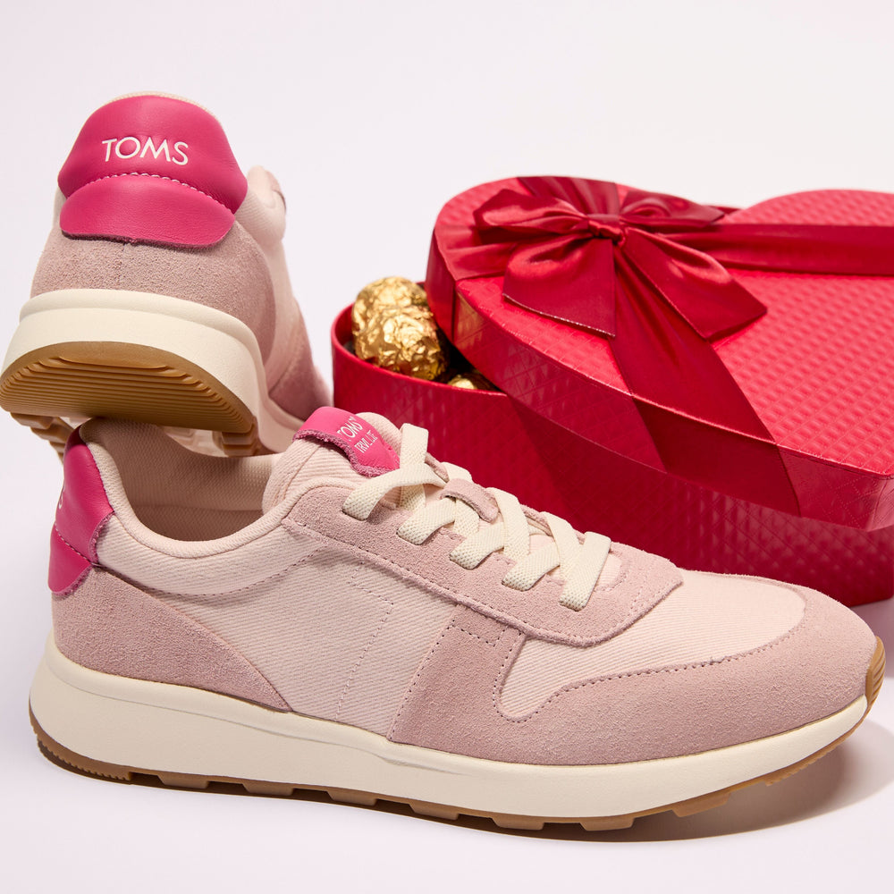 TRVL LITE Retro Runner Sneaker Water Repellent Pale Rose