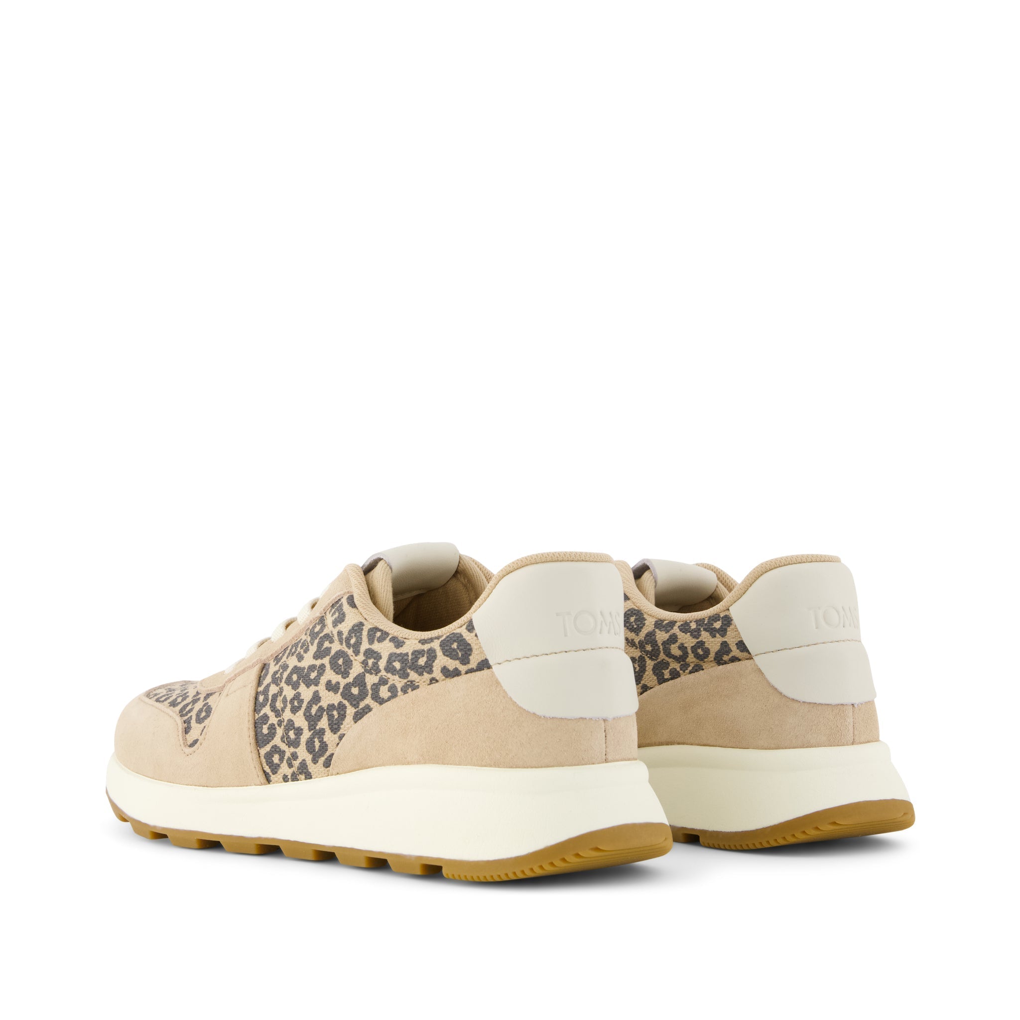 TRVL LITE Retro Runner Sneaker Water Repellent Natural Leopard Spots