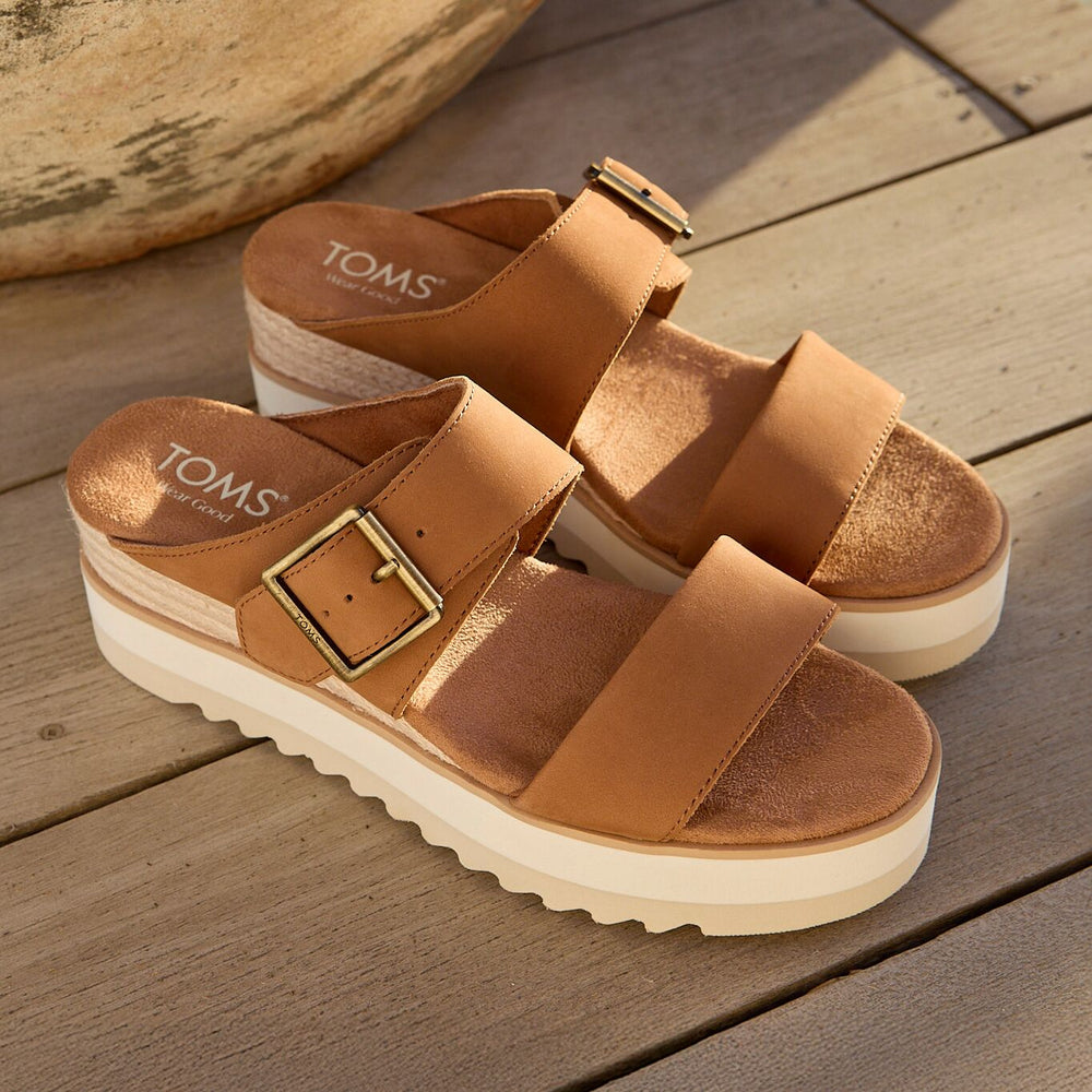 Diana Mule Wedge Sandal Brown Sugar
