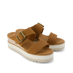 Diana Mule Wedge Sandal Brown Sugar