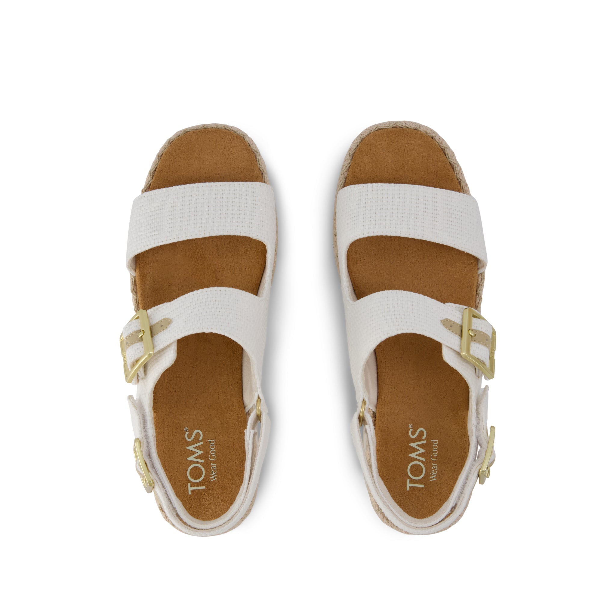 Giana Flatform Sandal White Woven