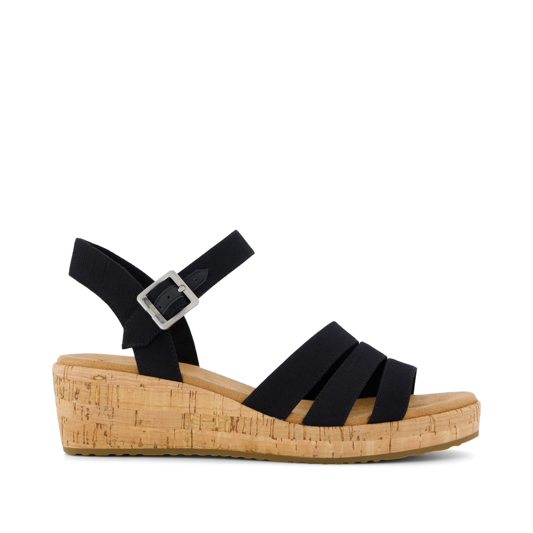 Julia Wedge Sandal Woven Black