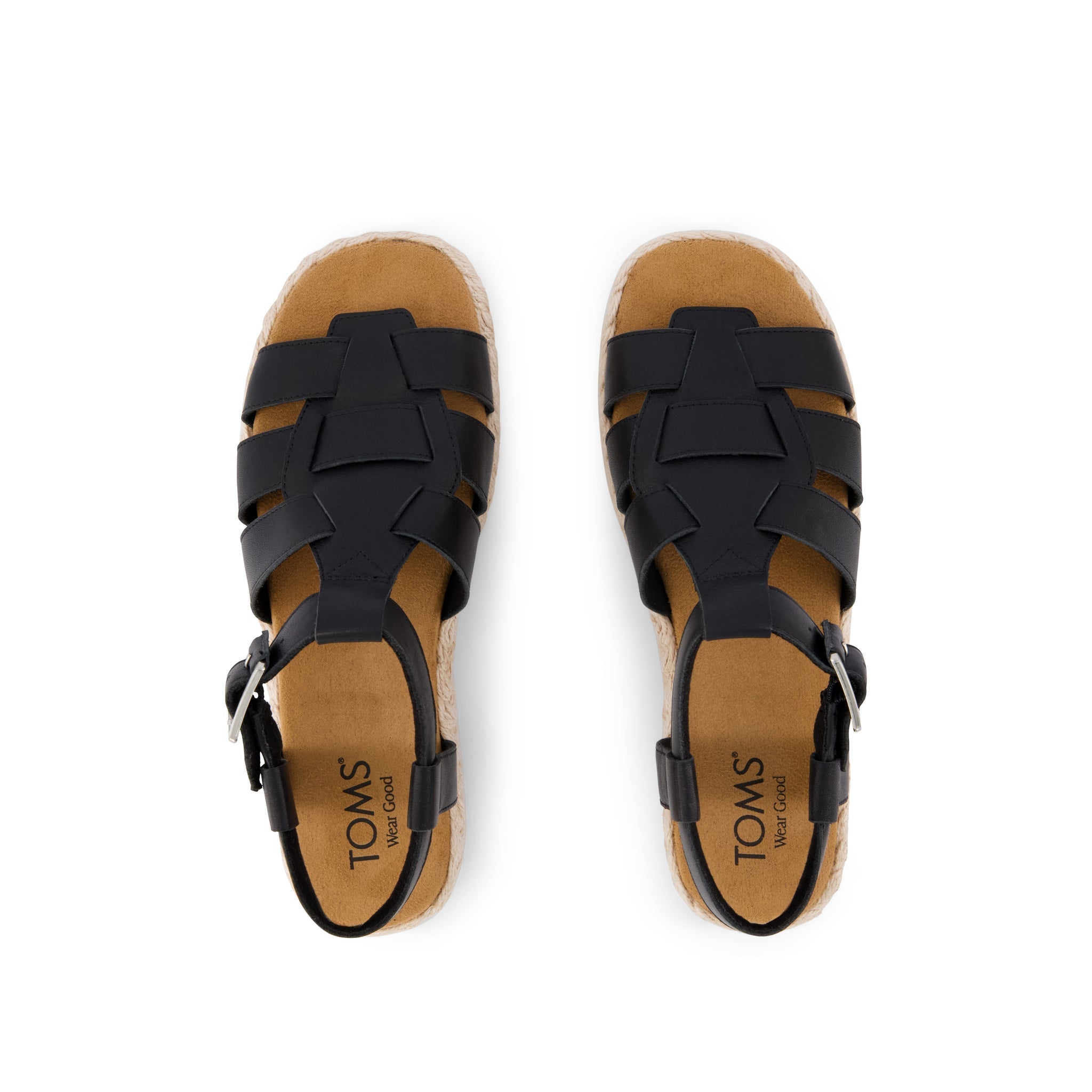 Jac Fisherman Sandal Black Leather