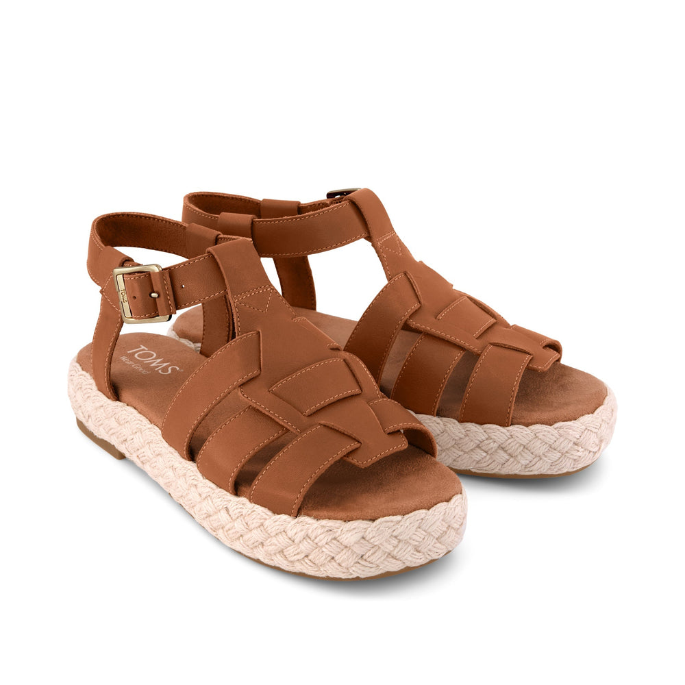 Jac Fisherman Sandal Brown Sugar Leather
