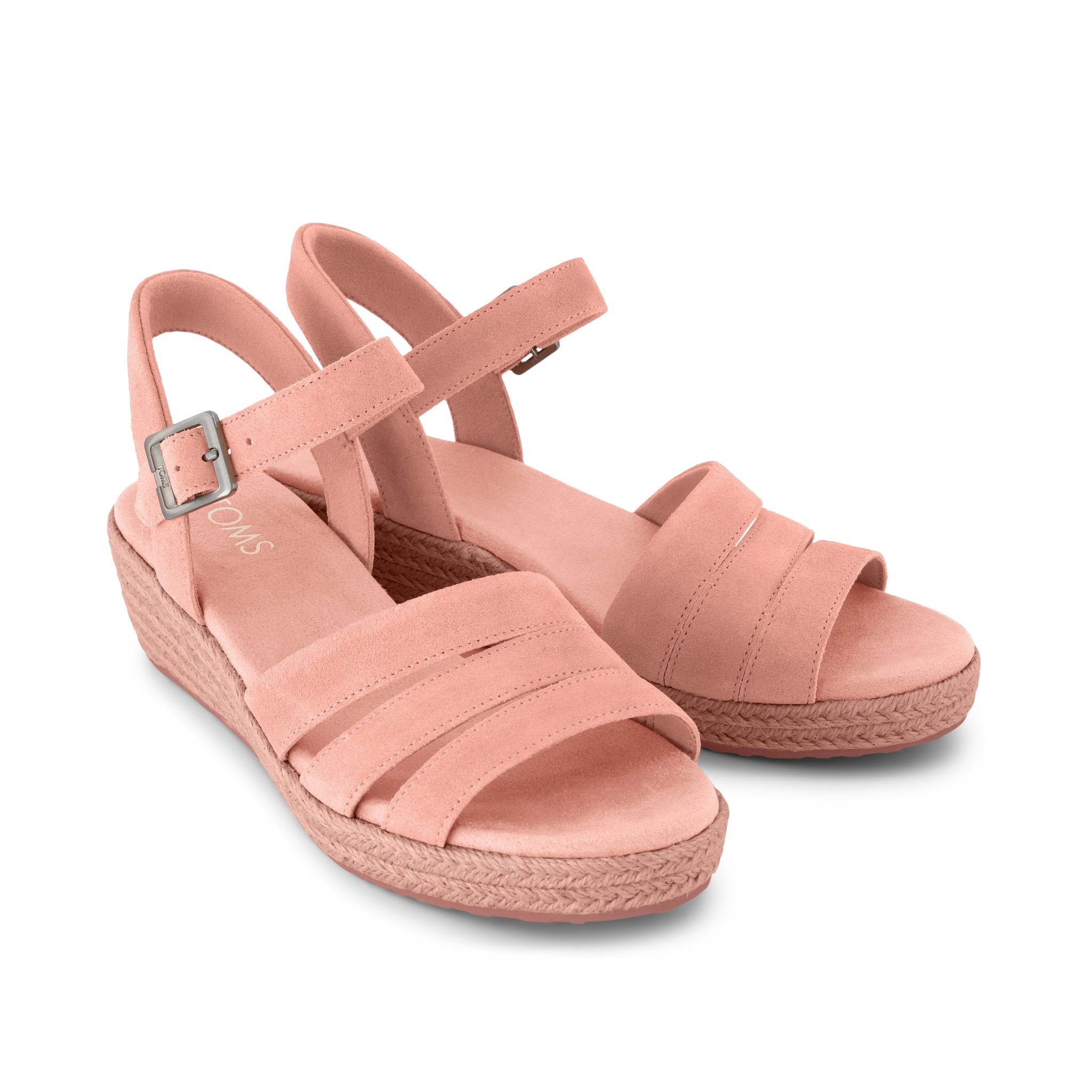 Julia Wedge Sandal Bloom Suede