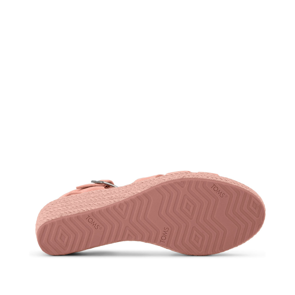 Julia Wedge Sandal Bloom Suede