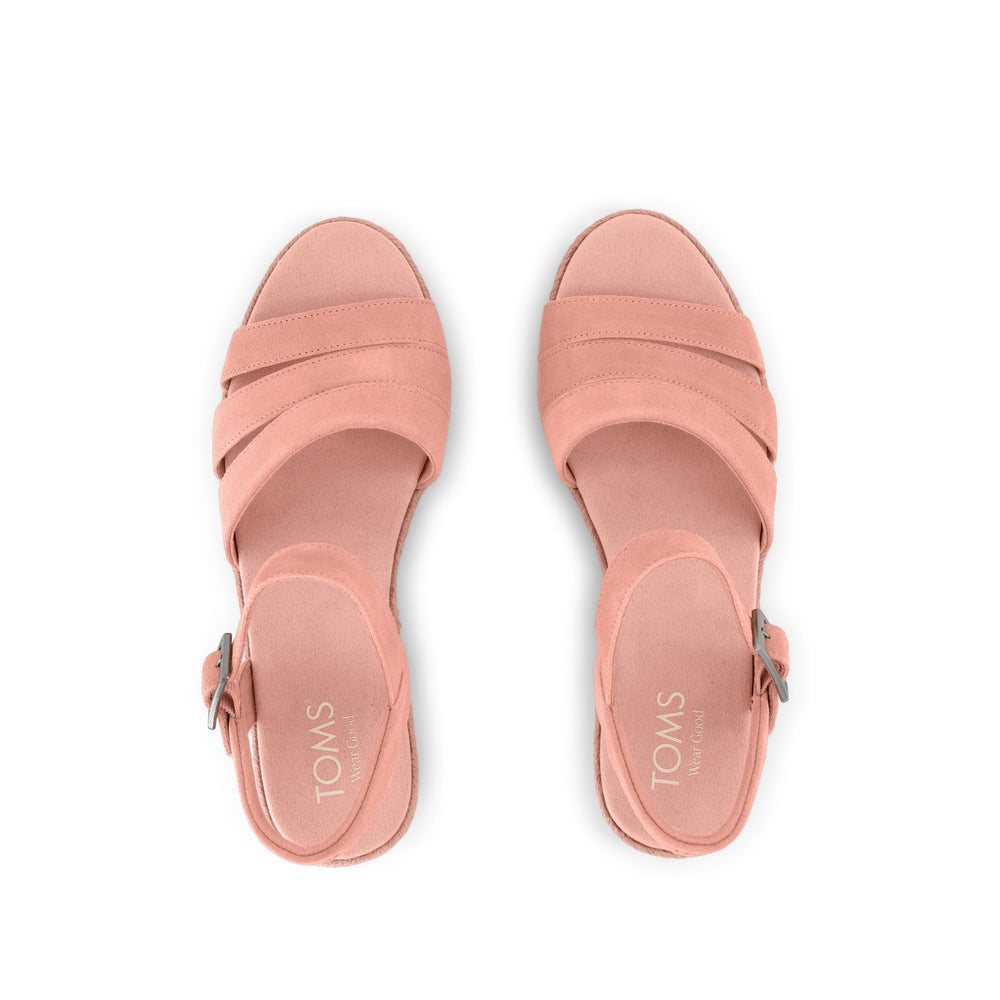 Julia Wedge Sandal Bloom Suede