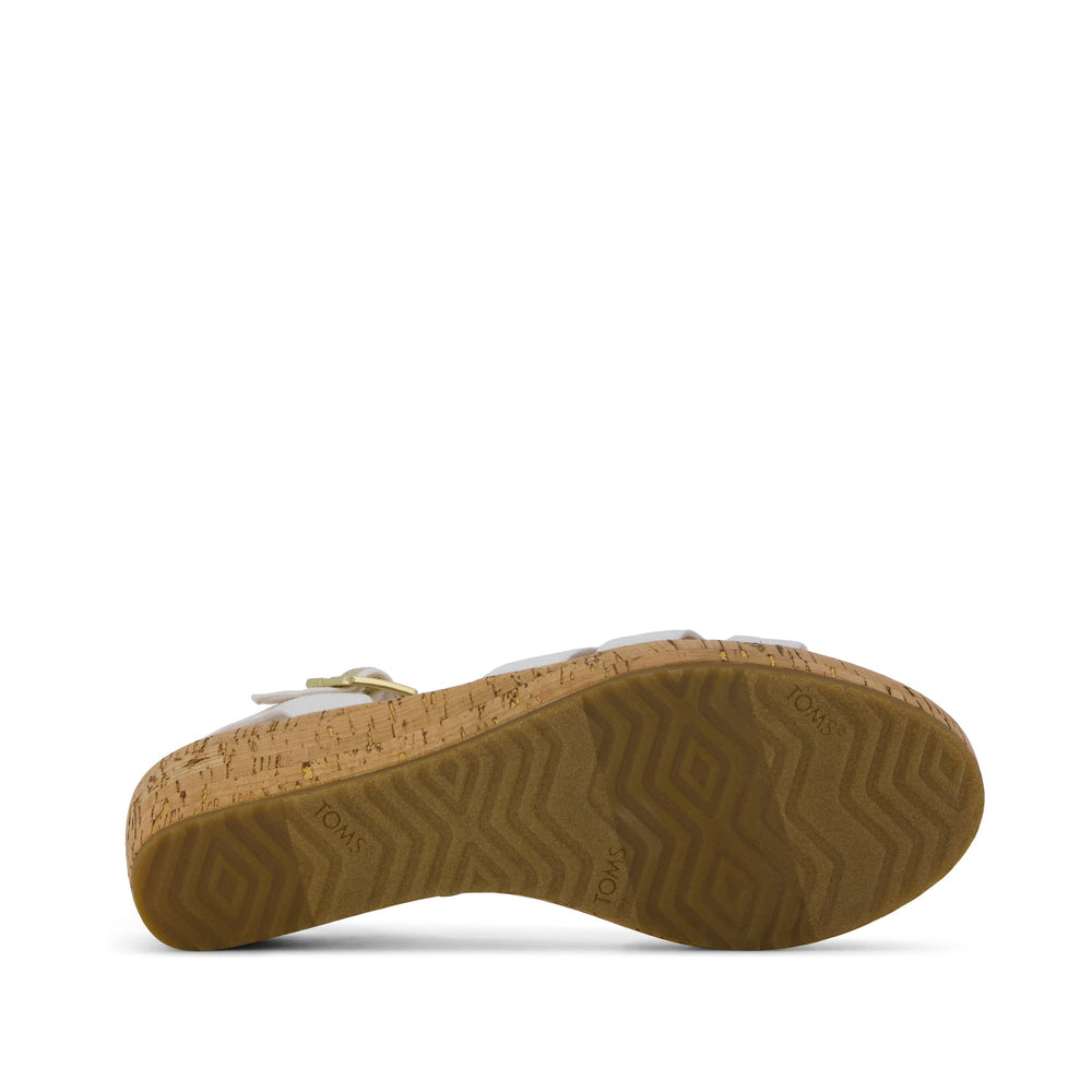 Julia Wedge Sandal Woven White
