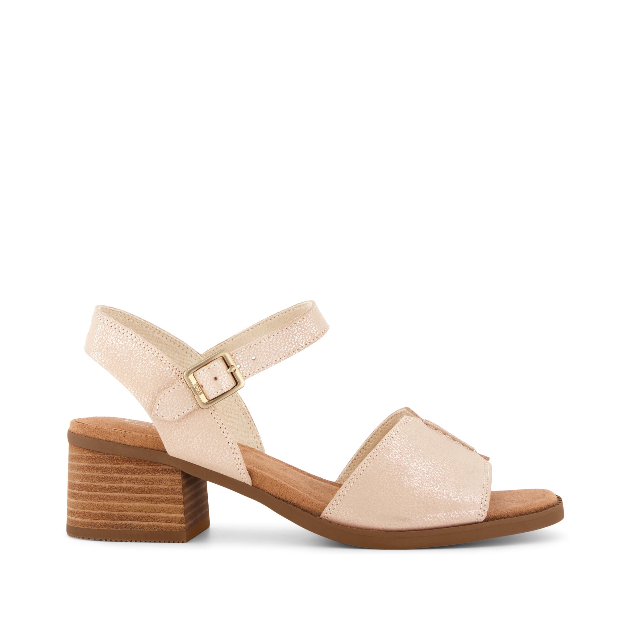 Eloise Sandal Champagne Shimmer Suede