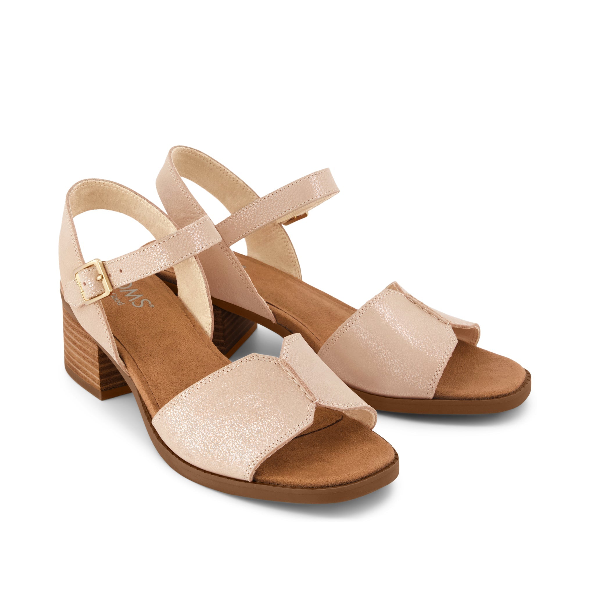 Eloise Sandal Champagne Shimmer Suede