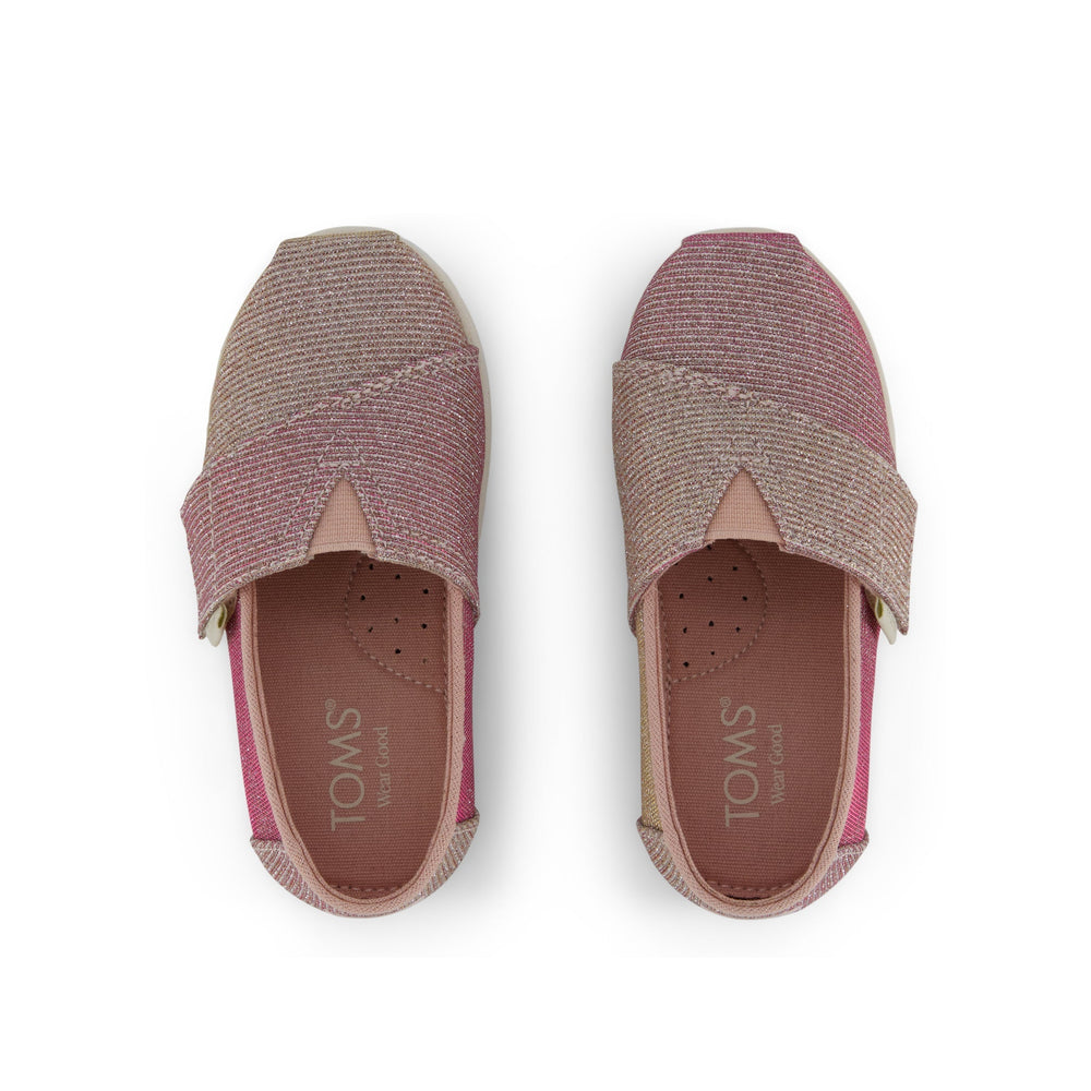 Alpargata Classic Toddler Shoe Rose Glitter Corduroy