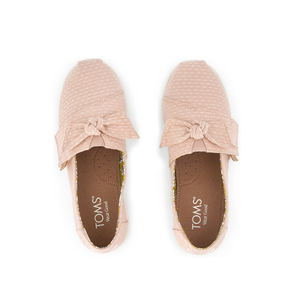 Alpargata Classic Kids Shoe Bloom Chambray Dot with Bow